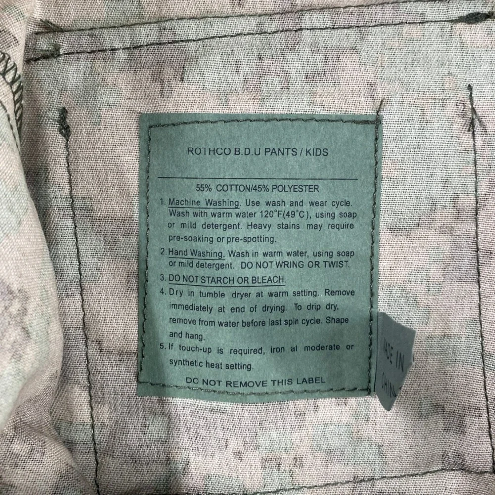Rothco‎ Camouflage Pants Kids Size Medium BDU Army Woodland Digital Camo NWT
